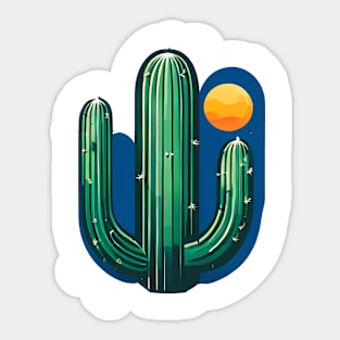 Cactus On Saguaro Sticker